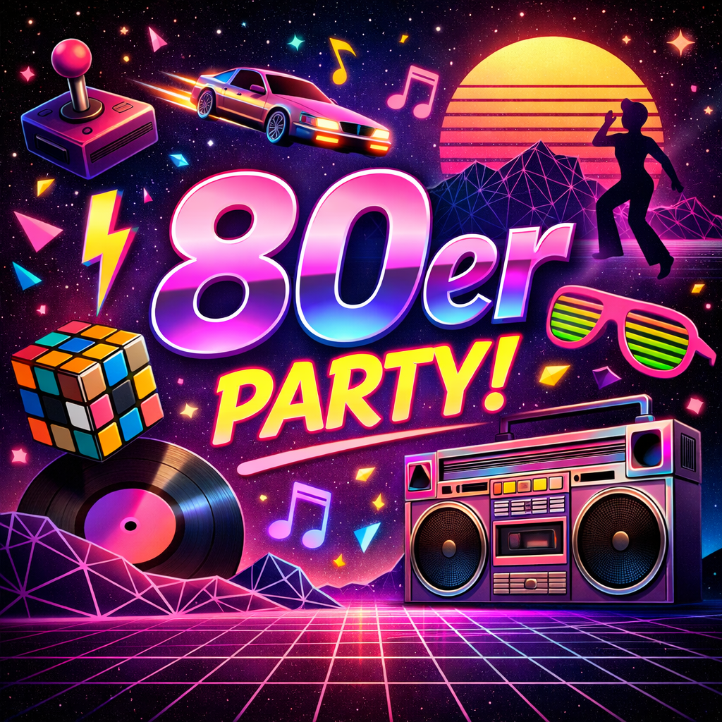 Flyer: 80er Jahre Flatrate Disco